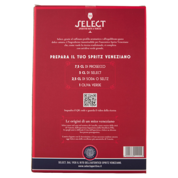 Select Aperitivo 70cl + Calice in Vetro