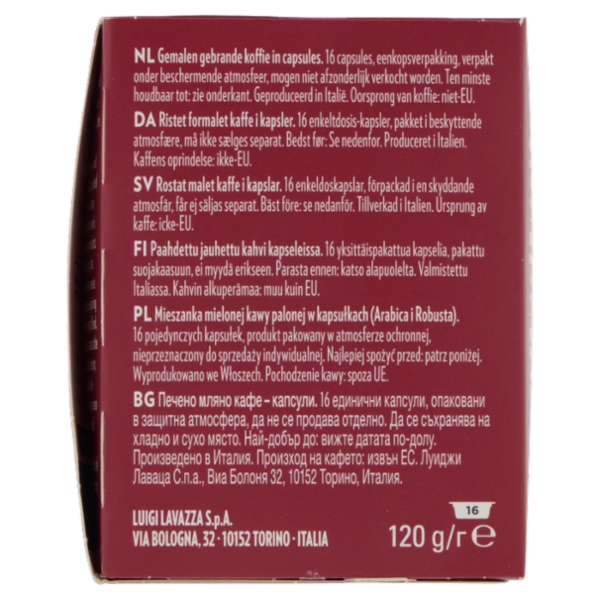 Lavazza A Modo Mio Espresso Intenso 16 Capsule 120 g