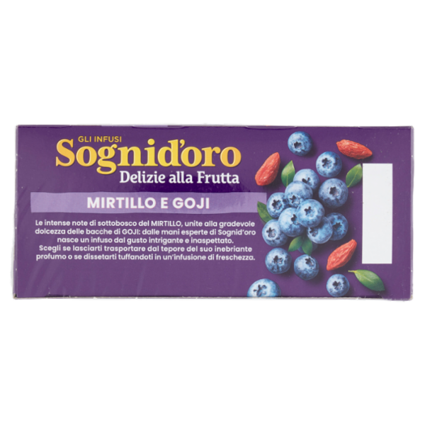 Sognid'oro gli Infusi Delizie alla Frutta Mirtillo e Goji bustine 20 x 2,5 g