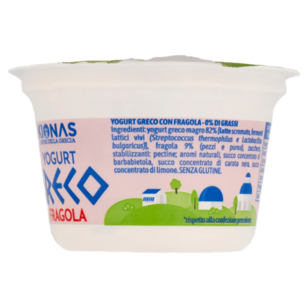 Kionas Yogurt Greco Fragola 0% di grassi 150 g