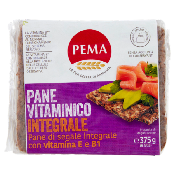 Pema Pane Vitaminico - Pane di segale integrale 375 g