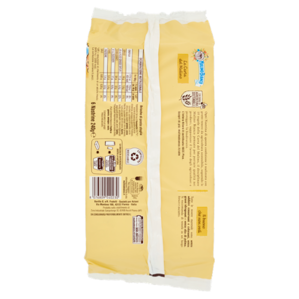 Mulino Bianco Nastrine Merenda Senza Additivi Conservanti 6 pezzi 240g