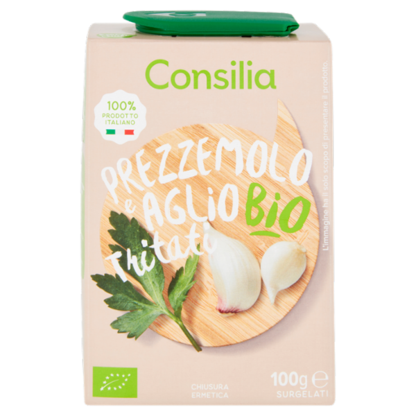 Consilia Prezzemolo e Aglio Tritati Surgelati Biologici 100 g