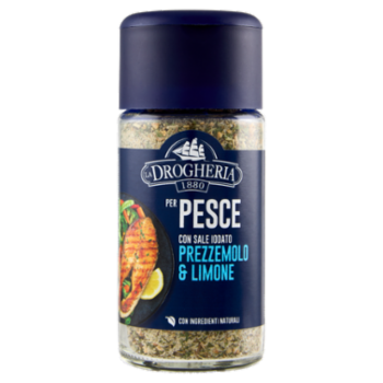 La Drogheria 1880 Per Pesce Con Sale Iodato Prezzemolo & Limone 85 g