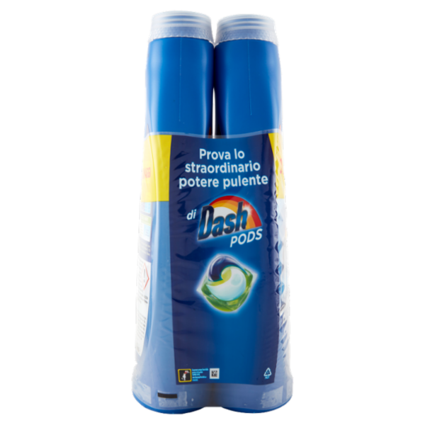 Dash Detersivo Lavatrice Liquido per Bucato Classico 2x30=60 Lavaggi 2 x 1500 ml