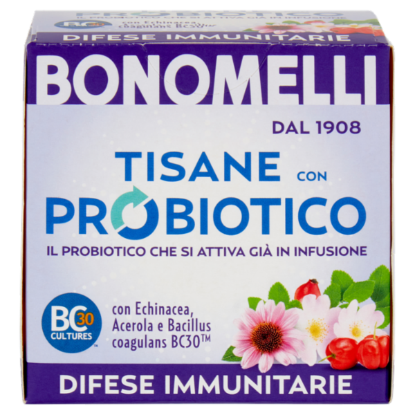 Bonomelli Tisane con Probiotico Difese Immunitarie 10 Filtri 20 g