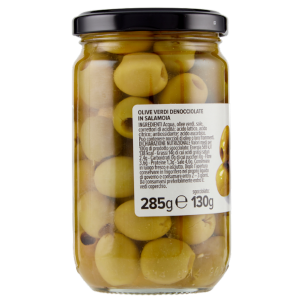 Consilia Olive Verdi Denocciolate in Salamoia 285 g