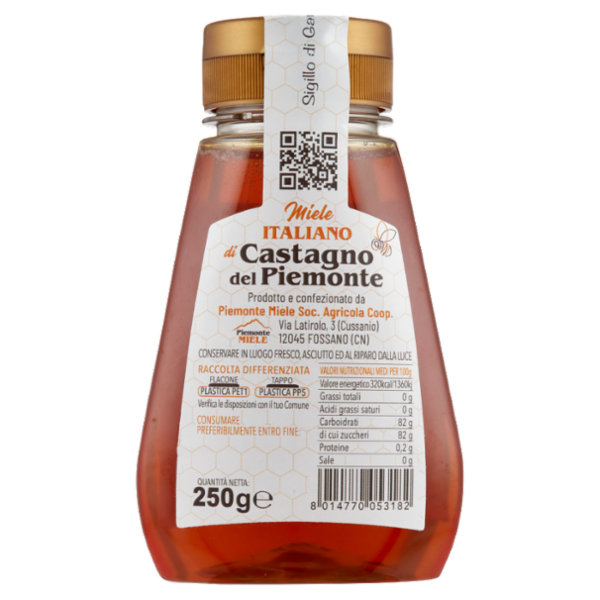 Piemonte Miele Miele Italiano di Castagno del Piemonte 250 g