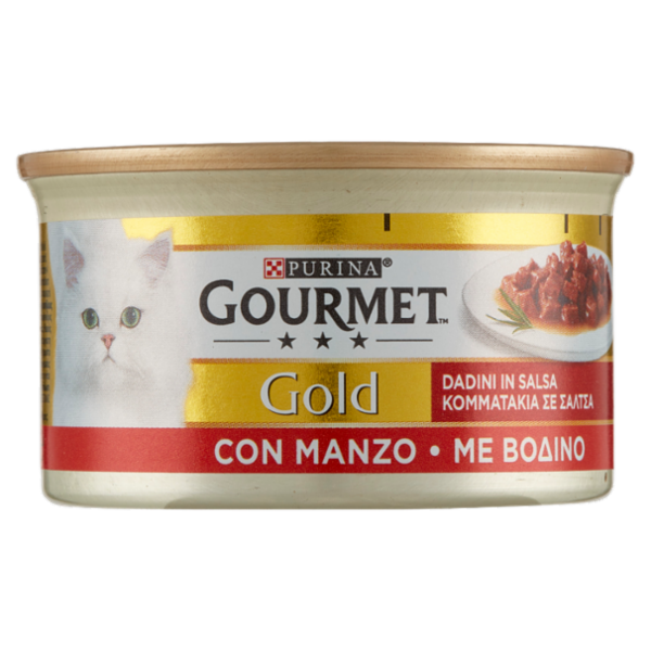 PURINA GOURMET Gold Dadini in Salsa con Manzo 85 g