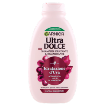 Garnier Ultra Dolce Shampoo Idratante & Rigenerante Idratazione D'Uva 300 Ml