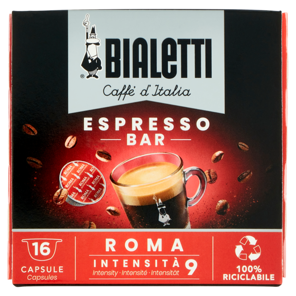 Bialetti Caffè d'Italia Espresso Bar Roma 16 Capsule 112 g