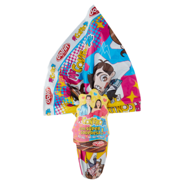 dolfin Uovo di Cioccolato al Latte Finissimo Me Contro Te 250 g