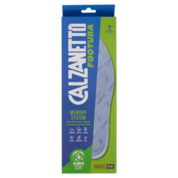 Calzanetto Footura Memory System Per Scarpe Casual o Sneaker Taglia L 41/47
