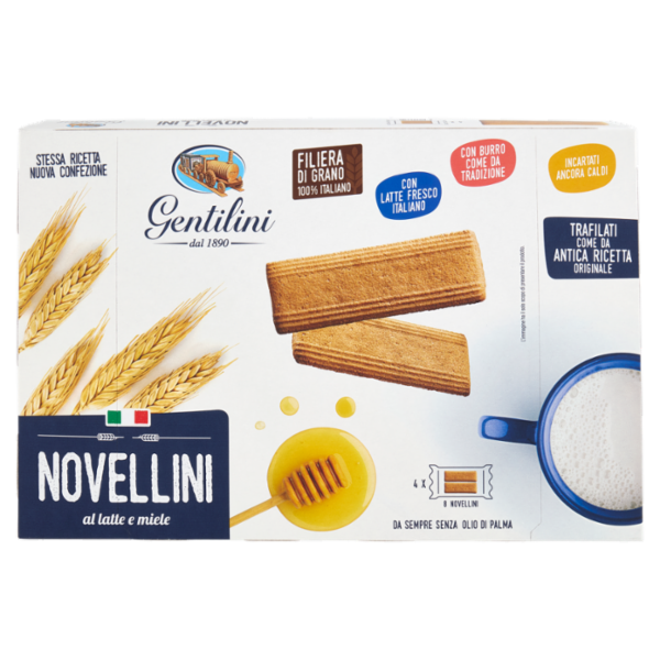 Gentilini Novellini al latte e miele 4 x 60 g