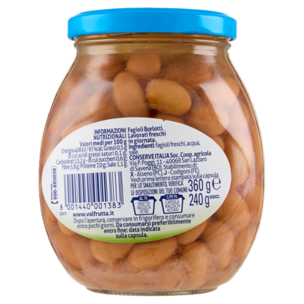 Valfrutta borlotti italiani 360 g