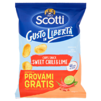 Riso Scotti Chips Snack Sweet Chili & Lime 40 g