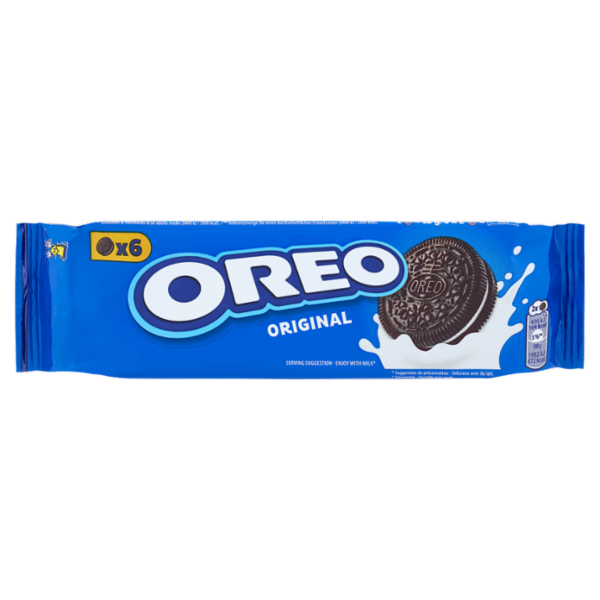 Oreo Original, biscotti al cacao magro ripieni di crema al gusto vaniglia - 66g