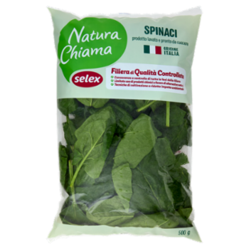 Selex Natura Chiama Spinaci Lavati e Pronti Da Cuocere 500 g