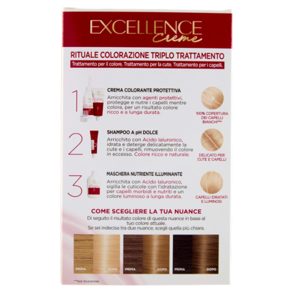 L'Oréal Paris Excellence Creme Colorazione Triplo Trattamento Biondo Chiarissimo 9