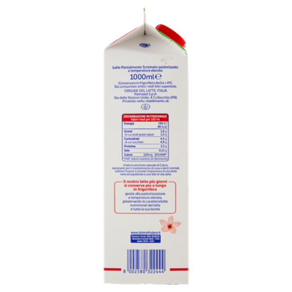 Latterie Friulane Latte Parzialmente scremato Più Giorni 1000 ml