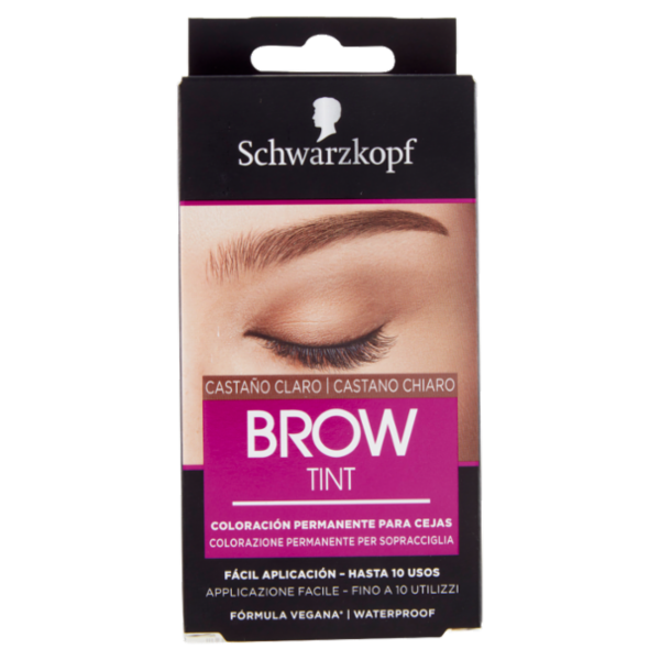 Schwarzkopf Brow Tint Castano Chiaro Colorazione Permanente per Sopracciglia