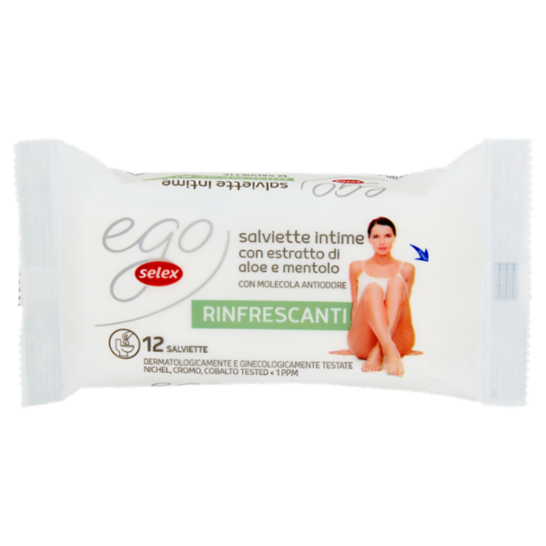 Selex Ego Salviettine Igiene Intima Rinfrescanti 12 pezzi