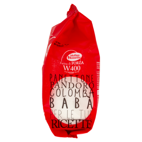 Molino Rossetto Farina di Forza W400 di grano tenero tipo 00 1 Kg
