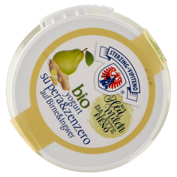 Sterzing Vipiteno bio Yogurt Magro su pera&zenzero da Latte Fieno 150 g