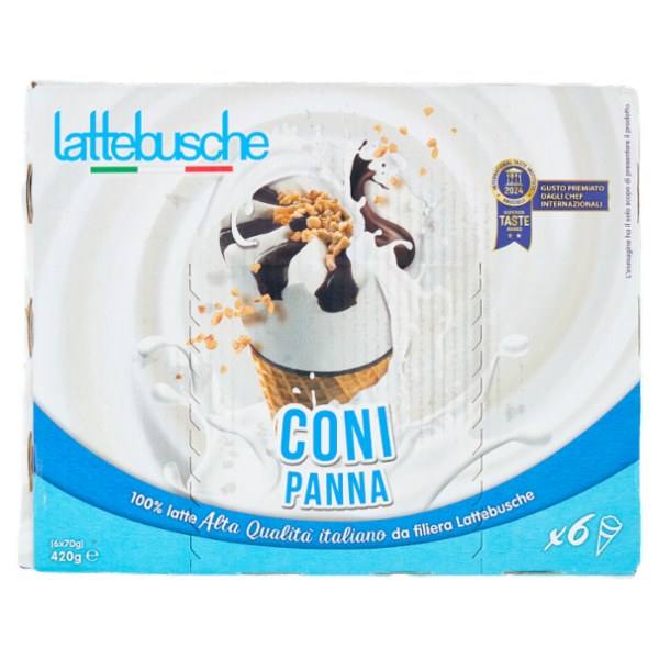 lattebusche Coni Panna 6 x 70 g