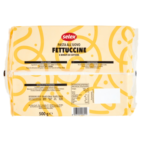 Selex Pasta all'Uovo Fettuccine 500 g