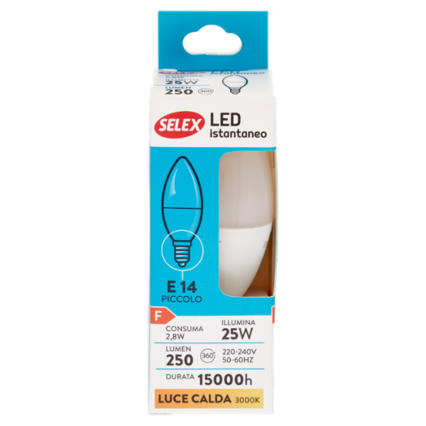 Selex Lampadina Led SMD Mini Oliva E14 3W