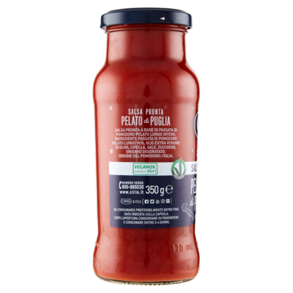 Cirio Le Selezioni Salsa Pronta Pelato di Puglia 350 g