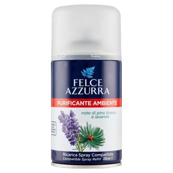 Felce Azzurra Purificante Ambiente note di pino bianco e lavanda Ricarica Spray Compatibile 250 ml