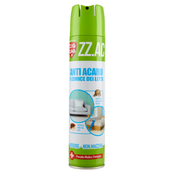 Zig Zag Insetticida ZZ.AC Anti Acaro e Cimici dei Letti 300 ml