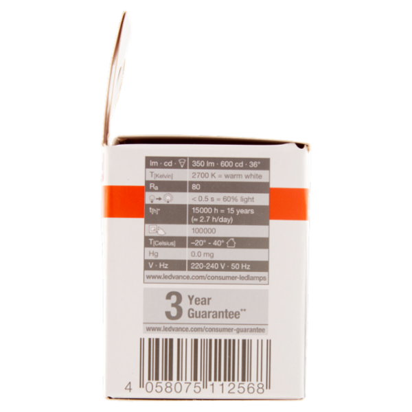 Osram Led Star Par16 50 36° GU10 Warm White 4.3 W