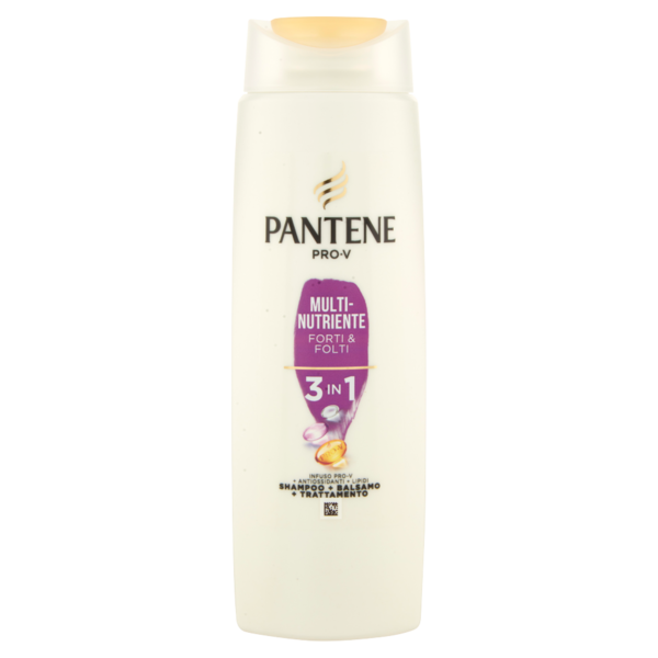 Pantene Shampoo+Balsamo+Trattamento 3in1 Multi-Nutriente Forti & Folti 225 ml