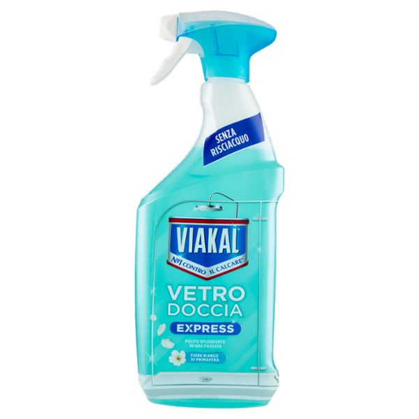 Viakal Vetro Doccia Express Fiore Bianco di Primavera 720 ml