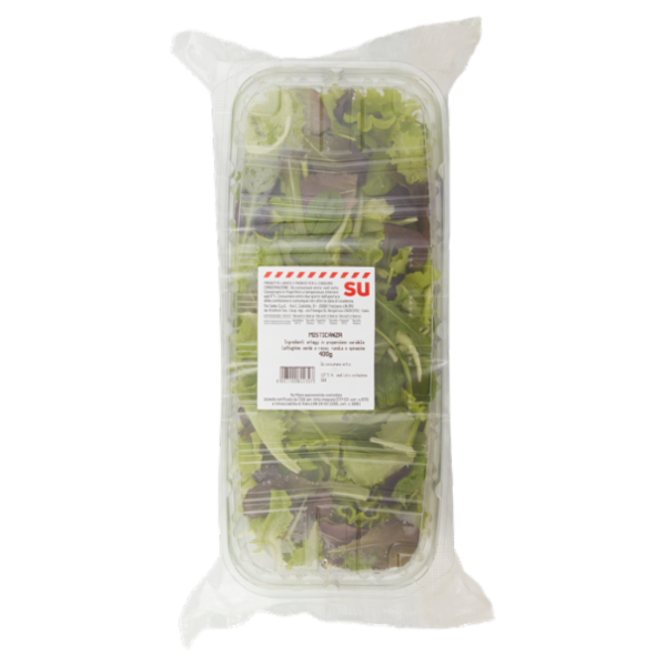 Sù Misticanza Lavata e Pronta per il Consumo in Vaschetta 400 g