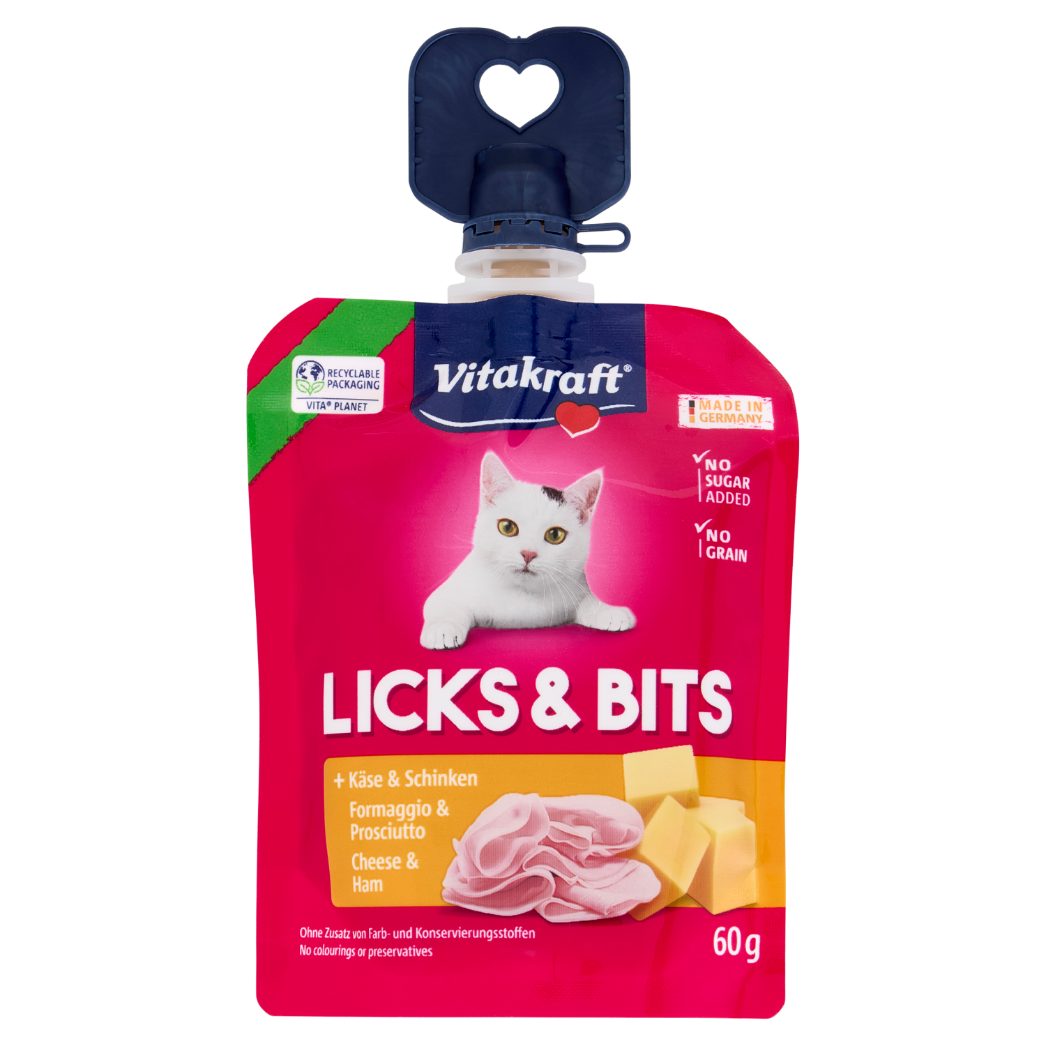 Vitakraft Licks & Bits Formaggio & Prosciutto 60 g