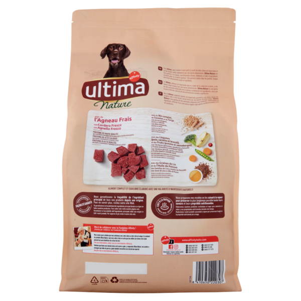 Ultima Nature Dog Medium-Maxi +10kg Adult con Agnello Fresco 3 kg