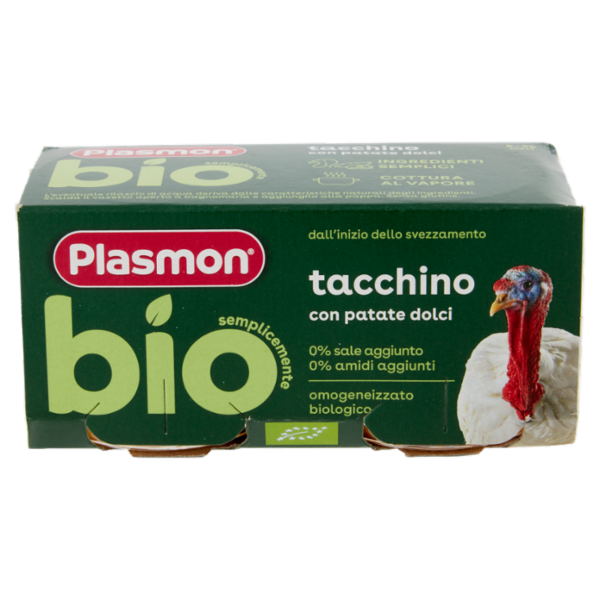 Plasmon semplicemente bio tacchino con patate dolci 2 x 80 g
