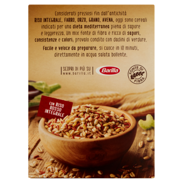 Barilla 5 Cereali con Riso Rosso Fonte di fibre 400 g