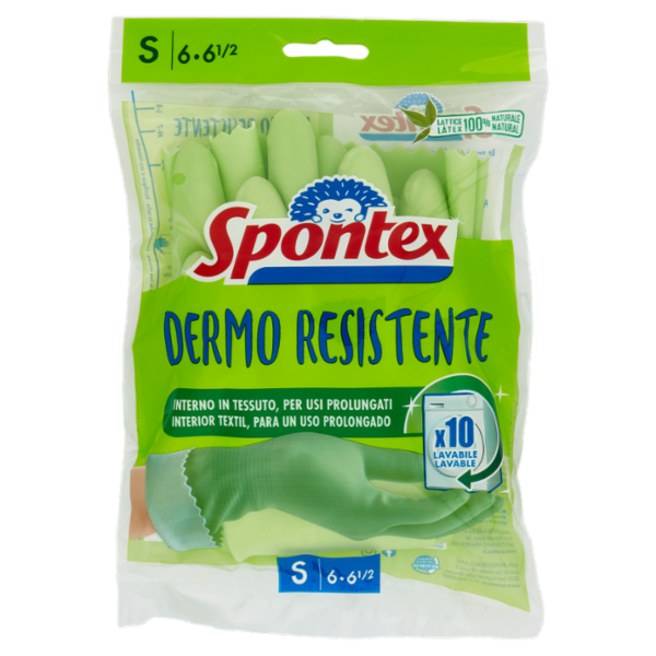 Spontex Guanti Casalinghi Dermo Resistente Taglia S