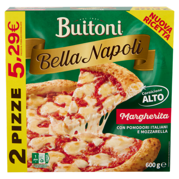 Buitoni Bella Napoli Margherita x2 Pizza surgelata 600 g