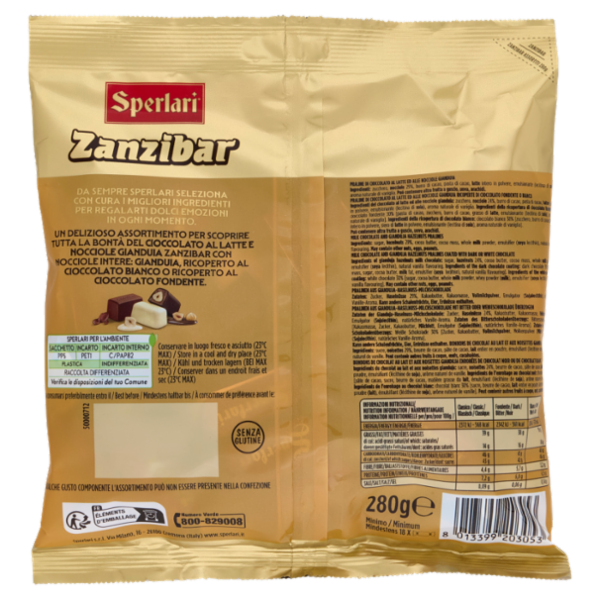 Sperlari Assortiti Gianduia e Ricoperti 280 g