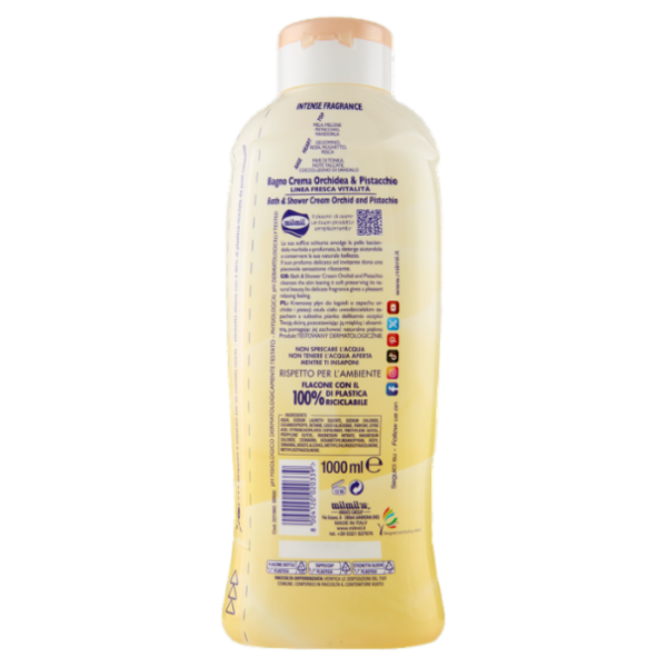 milmil Bagno Crema orchidea & pistacchio 1000 ml