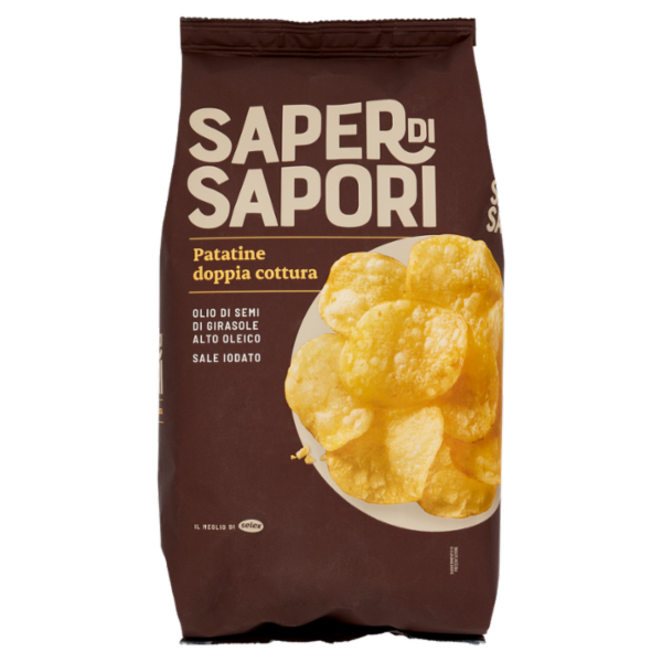 Selex Saper di Sapori Patatine Doppia Cottura Classiche 130 g