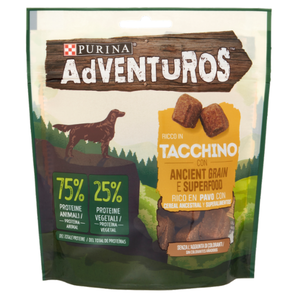 PURINA ADVENTUROS Ricco in Tacchino con Ancient Grain e Superfood 120 g