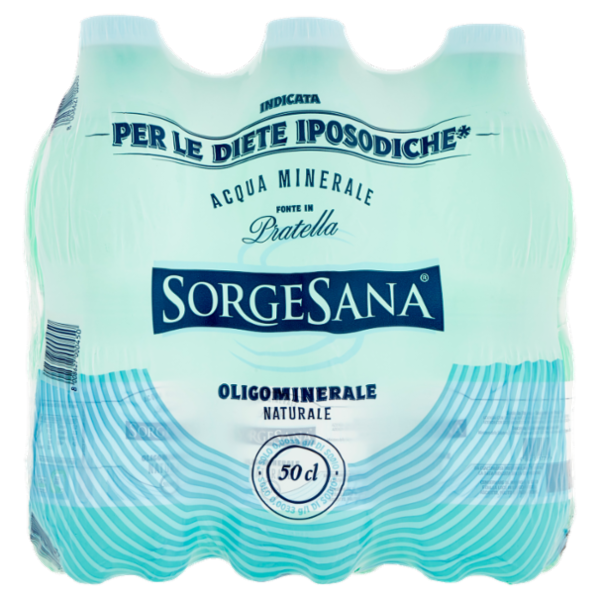 Sorgesana Acqua Minerale Oligominerale Naturale 6 x 50 cl