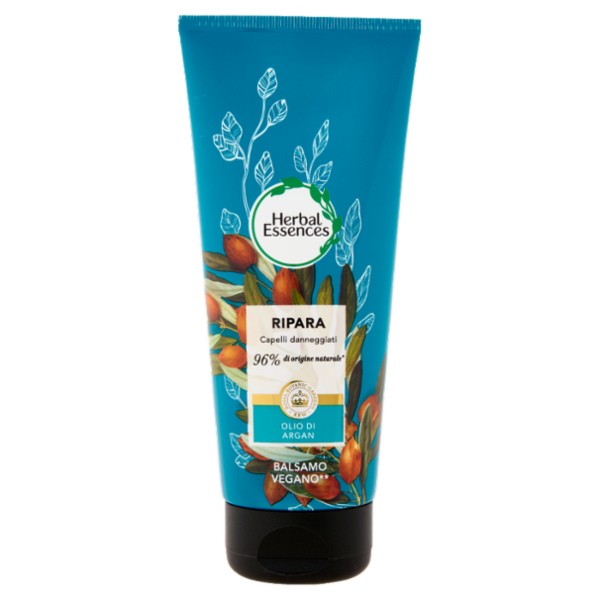 Herbal Essences Balsamo Formula Vegana Ripara con Olio di Argan 200 ml